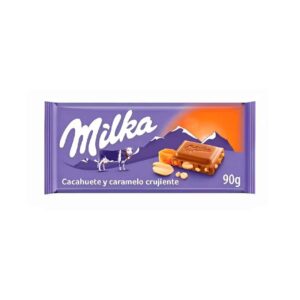 Tableta de chocolate Milka Caramelo y Cacahuete Crujiente 90g